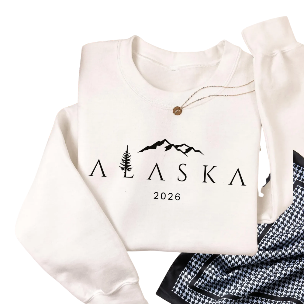 Custom Year Alaska Trip Family Matching Sweaters, Custom Family Alaska Vacation Sweatshirts ET1331