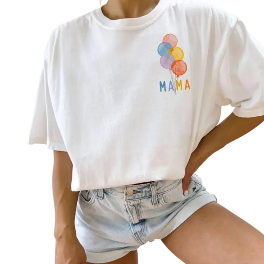 Custom Rainbow Balloon Matching Family T Shirts, Custom Family Matching Shirts ET0220