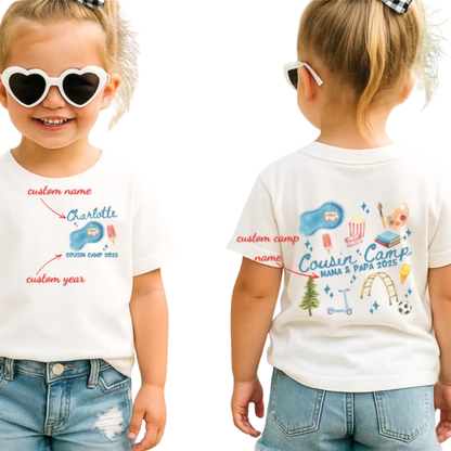 Personalized Cousin Camp Matching T Shirt, Custom Camping Cousin Shirts ET1317