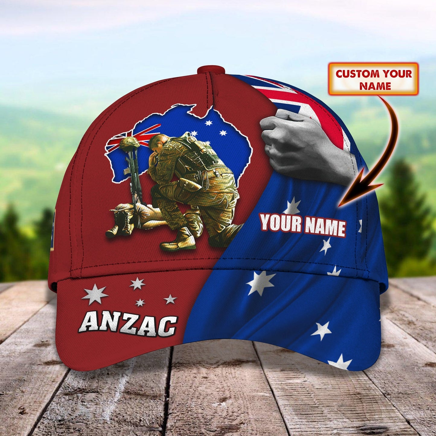 3D Classic Cap Personalized Name Cap 66 Lasfour CA1952