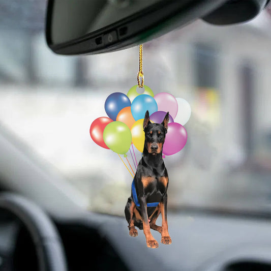 Doberman Fly With Bubbles Dog Hanging Ornament Dog Ornament Lasfour OO0827