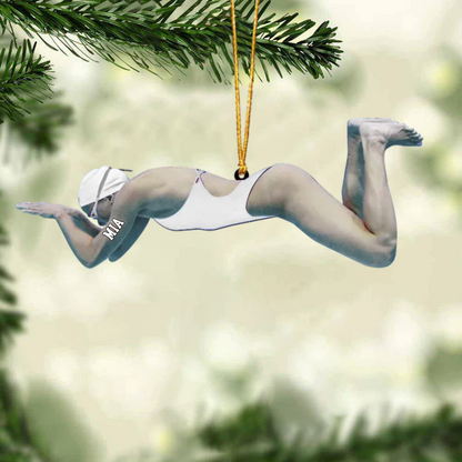 2024 New Release Personalized Swimmer Acrylic Ornament, Gift For Swimming Lovers/Swimmer OO1771