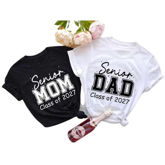 Senior Mom Dad Class Of Custom Graduation Family Matching T Shirt, Custom Family Graduation Shirts ET1209