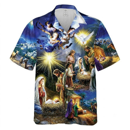 Jesus Christian Hawaiian Shirt, Xmas Faith Hawaiian Shirt HE0844