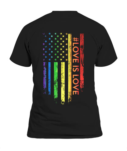 Lasfour 3D All Over Printed Unisex Love Is Love T Shirt LGBT Shirt Couple Lesbian Couple Gay Pride Shirts LO0951