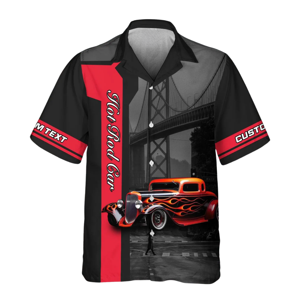 This Is How I Roll Hot Rod Custom Car Photo Hawaiian Shirt, Custom Car Hawaiian Shirt HE0544