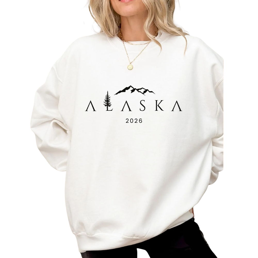 Custom Year Alaska Trip Family Matching Sweaters, Custom Family Alaska Vacation Sweatshirts ET1331