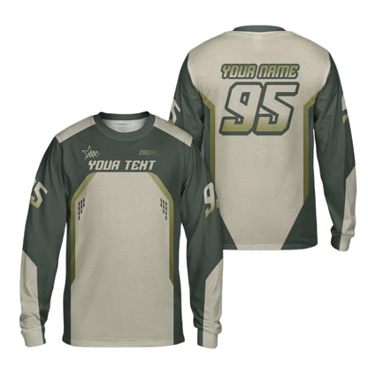 Custom Name And Number Dirt Bike Long Sleeve For Men, Custom Dirt Bike Jerseys ME0033