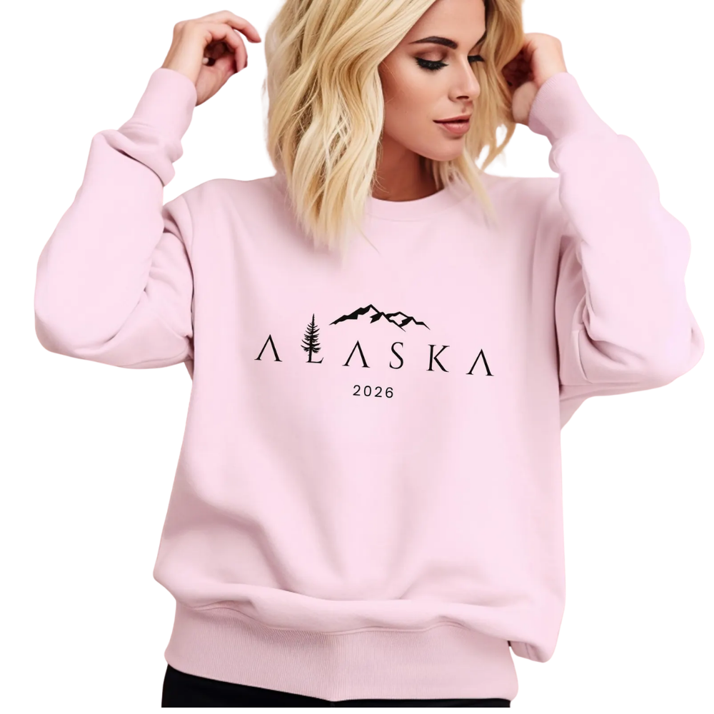 Custom Year Alaska Trip Family Matching Sweaters, Custom Family Alaska Vacation Sweatshirts ET1331