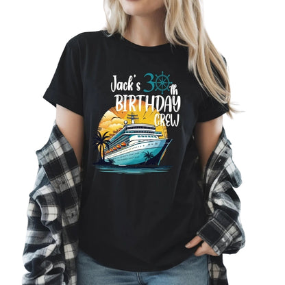 Cruisin My Way Into Birthday Crew Custom Matching Family T Shirts, Custom Cruise Birthday Matching Shirts For Family ET0373