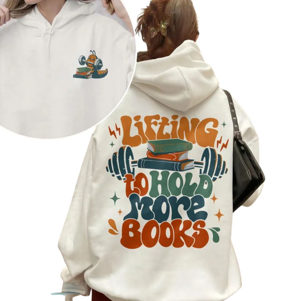 Lifting To Hold More Books Hoodie, Funny Bookish Workout Hoodie 2D0109