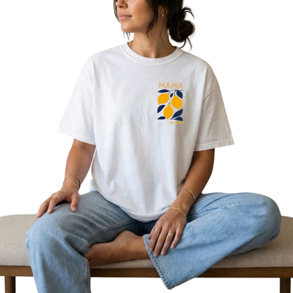 Custom Lemon Mama And Mini Matching T Shirt With Year, Custom Matching Lemon Family Shirts ET0523