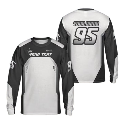 Custom Name And Number Dirt Bike Long Sleeve For Men, Custom Dirt Bike Jerseys ME0033