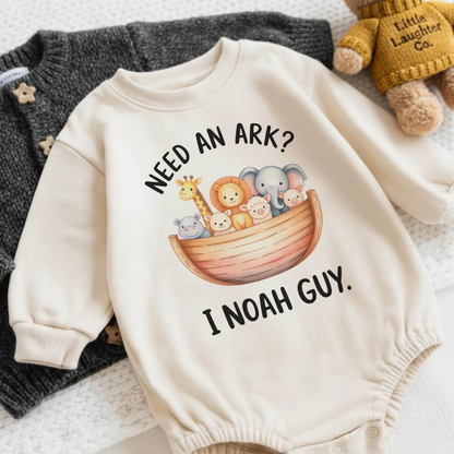 Need An Ark I Noah Guy Baby Romper Sweatshirt, Christian Baby Romper Sweatshirt BB0142