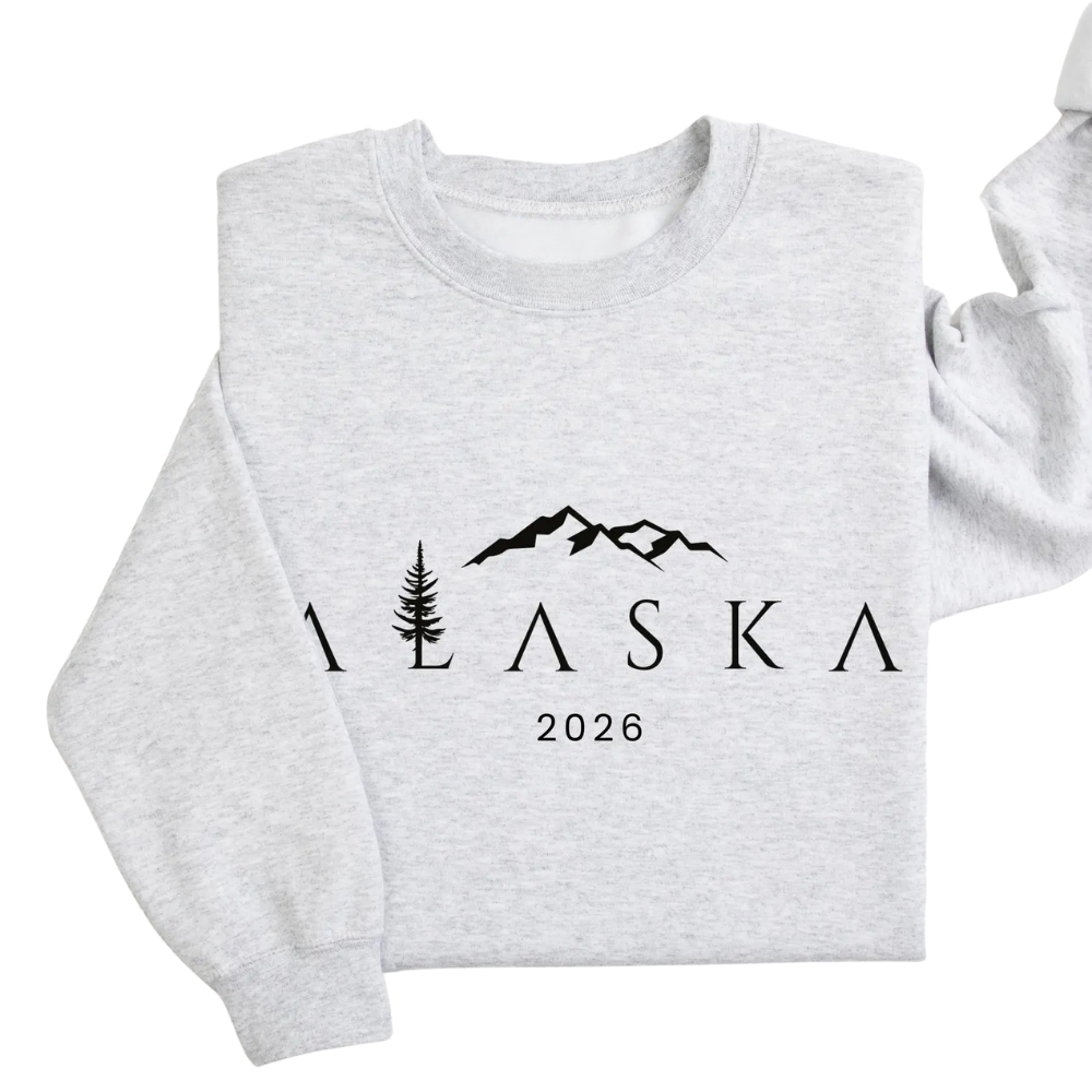 Custom Year Alaska Trip Family Matching Sweaters, Custom Family Alaska Vacation Sweatshirts ET1331