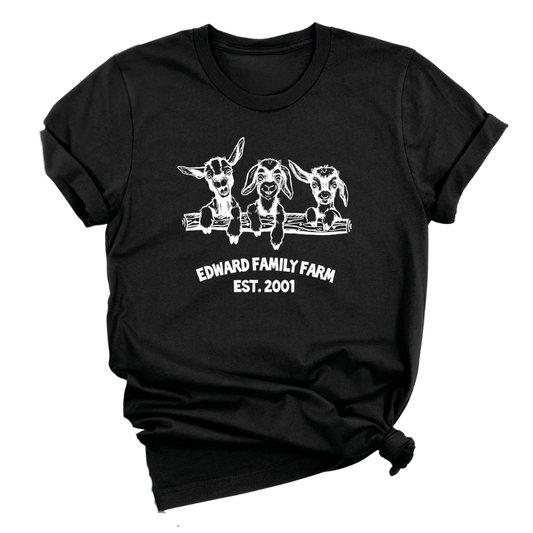Personalized Cow Farm Family Matching T Shirt, Custom Family Farm Shirts ET1305