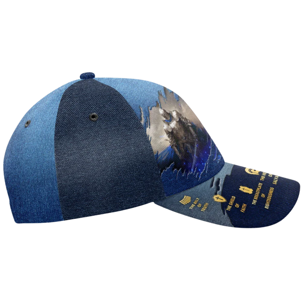 Put On The Full Armor Of God Knight Custom 3D Printed Baseball Cap, Custom God Faith Cap Hat With Name CP0590