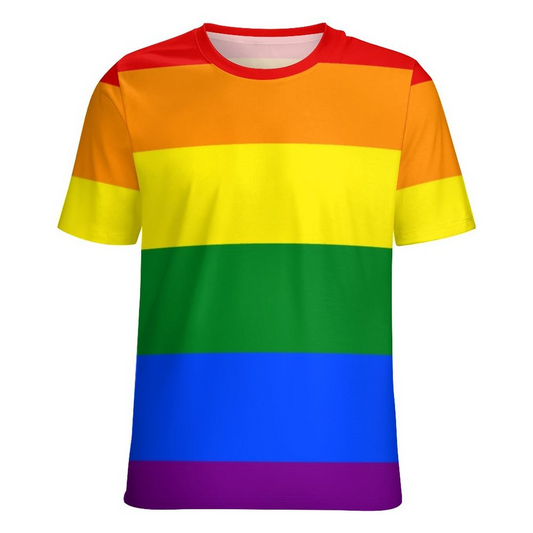 Lgbt Lesbian Homosexual Gay Pride Rainbow Colors Short Sleeve Shirt Women Plus Size Blouse Tunics Tops LO0907
