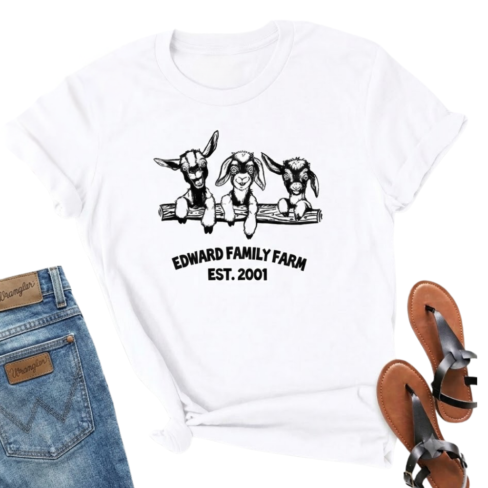Personalized Cow Farm Family Matching T Shirt, Custom Family Farm Shirts ET1305
