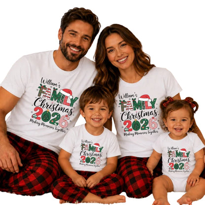 Family Christmas 2026 Making Memories Together Matching T Shirt, Custom Family Christmas Shirts ET1042