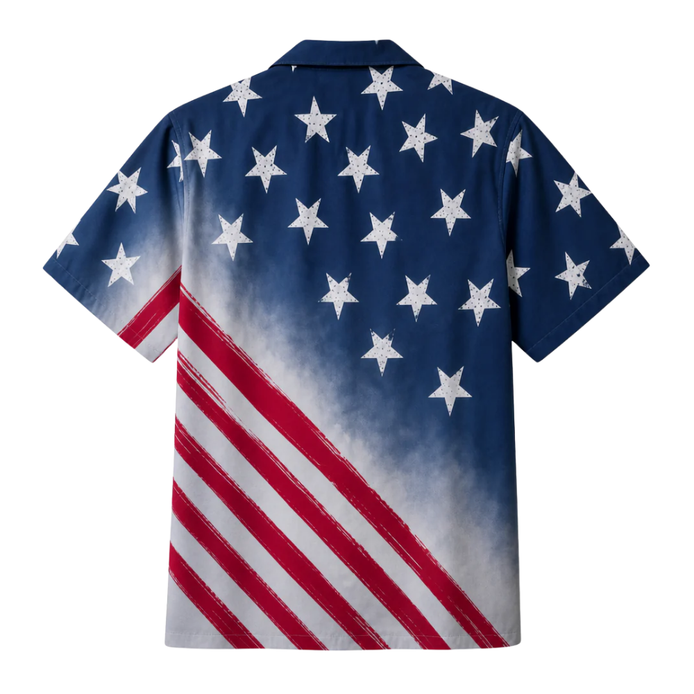 Custom Cat Photo American Flag Hawaiian Shirt For Men Women, Custom Patriotic Cat Lover Hawaiian Shirts HE0546