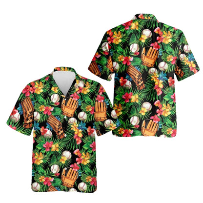 Baseball Tropical Hawaiian Shirt Men Women, Baseball Aloha Hawaiian Shirt HE0508