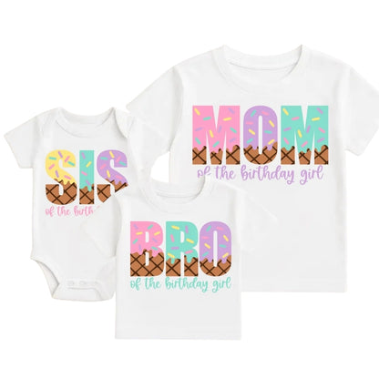 Sweet One Ice Cream Matching 1st Birthday Family Shirt, Ice Cream First Birthday Matching Shirts For Family ET0374
