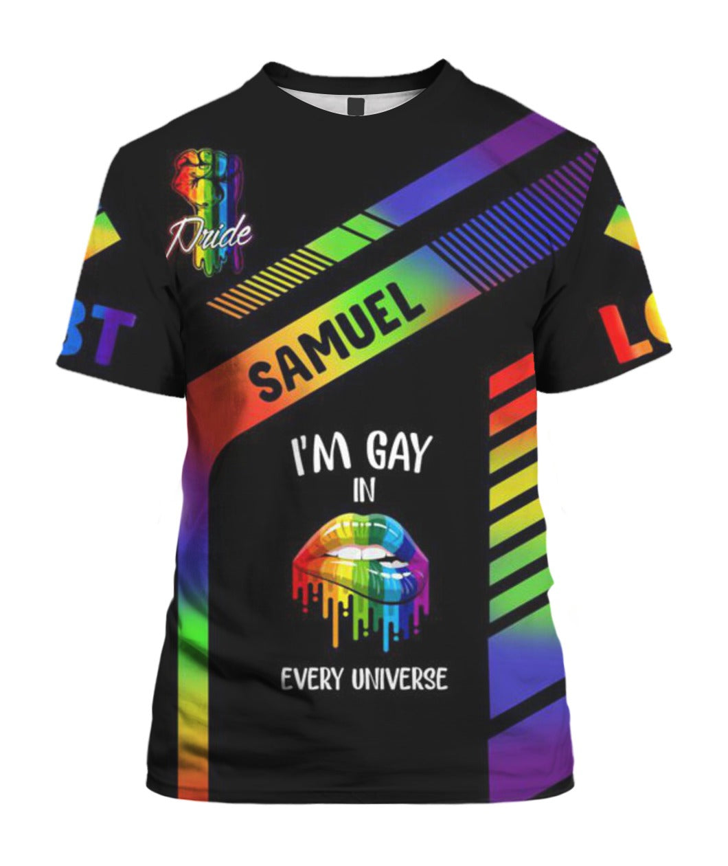 Custom With Name Gay Pride 3D All Over Print T Shirt, Couple Gay 3D Shirts, Gift For Gay Friend, Lgbt 3D Shirt For Him Her LO0945