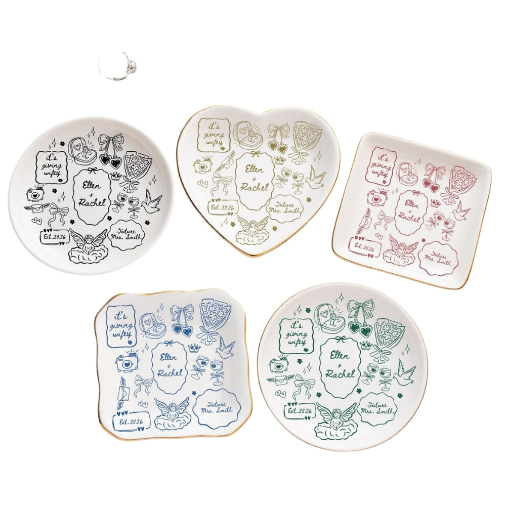 Personalized Future Mrs Jewelry Dish, Custom Engagement Ring Dish WD0281
