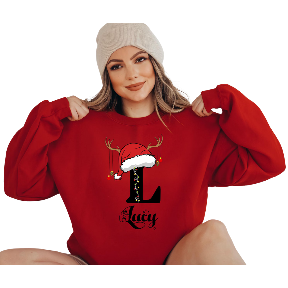 Custom Name Christmas Couple Matching Hoodies, Personalized Christmas Hoodies For His And Her ET1494