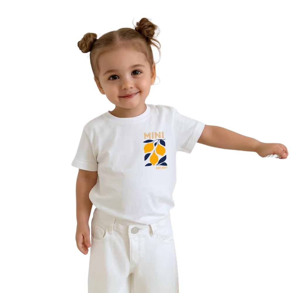 Custom Lemon Mama And Mini Matching T Shirt With Year, Custom Matching Lemon Family Shirts ET0523