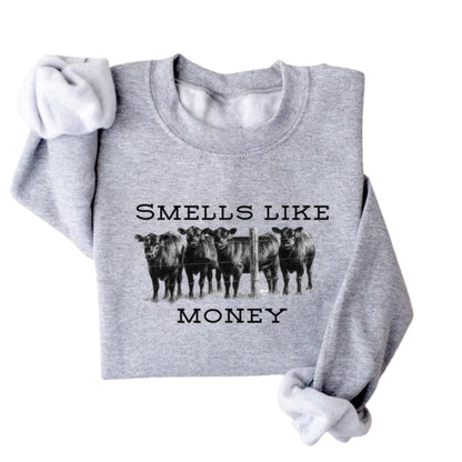 Smells Like Cattle Sweatshirt For Women, Funny Cow Sweatshirt 2D0562