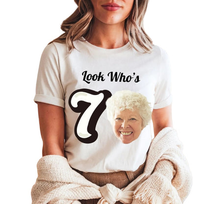 It's Me I'm 70th Custom Photo Matching Birthday Family T Shirts, Custom Matching 70th Birthday Shirts For Family ET0375