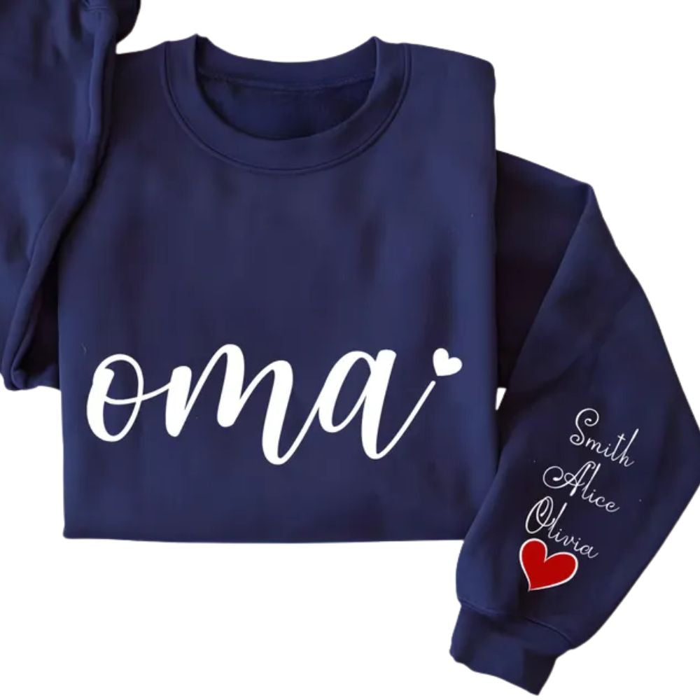 Custom Oma Sweatshirt for Grandma, Custom Sweatshirt For Mother Day 2D0834