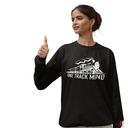Womens One Track Mind Sweatshirt, Train Lover Sweatshirt 2D0752