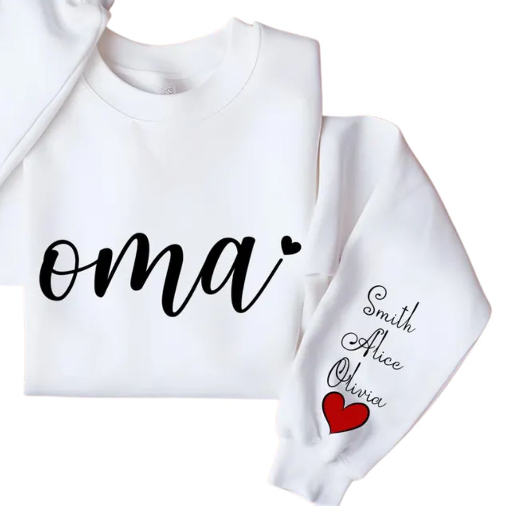 Custom Oma Sweatshirt for Grandma, Custom Sweatshirt For Mother Day 2D0834