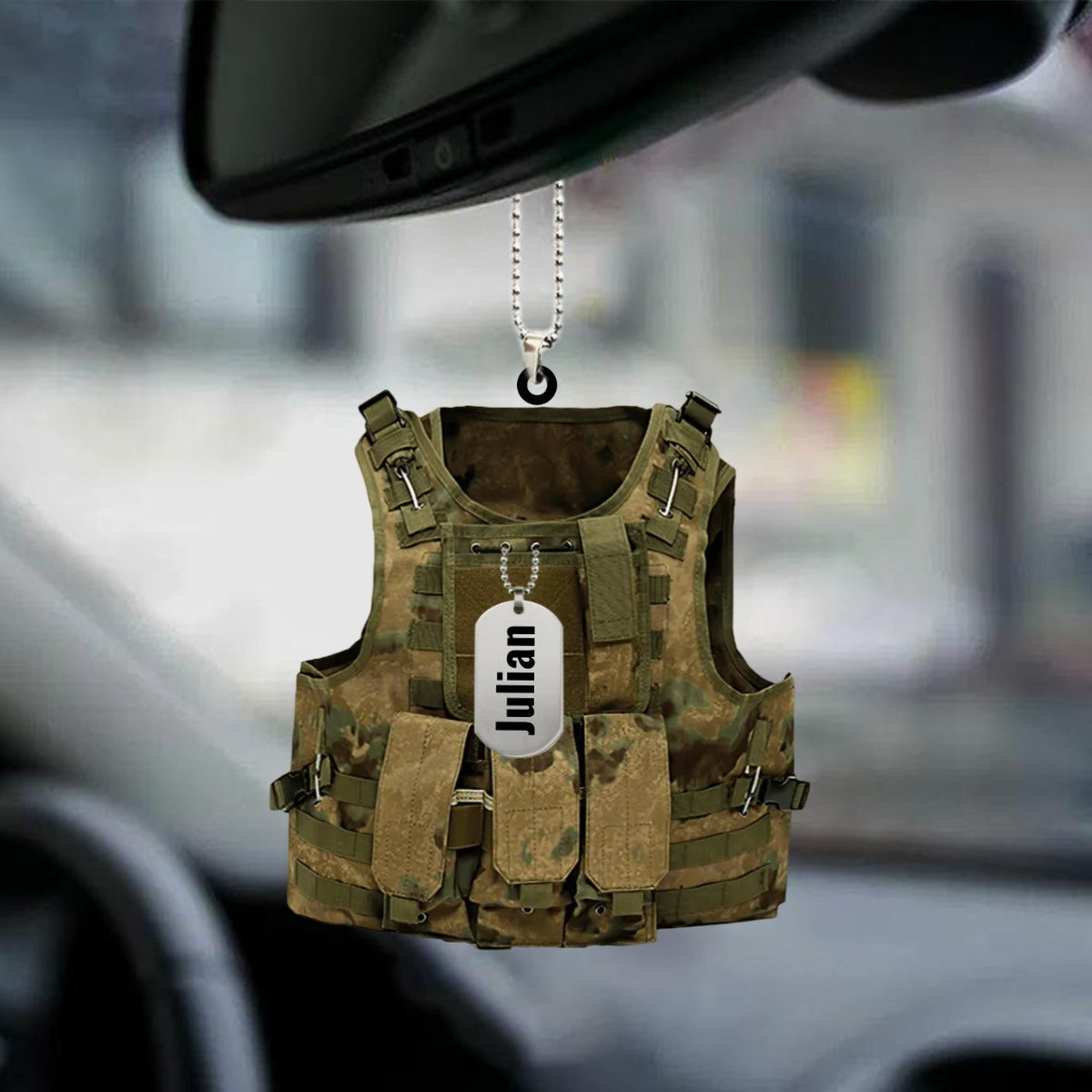 Personalized Flat Acrylic Ornament Outdoor Vest Car Hanging Ornaments OO0076