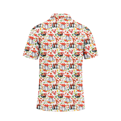Boil Pot Crawfish Louisiana Golf Polo Shirts For Men, Crawfish Golf Shirts GZ0427
