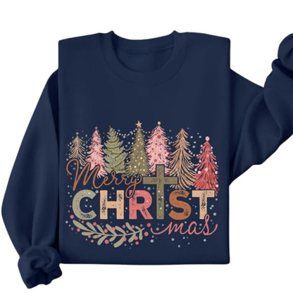 Merry Chrtstmas Sweatshirt, Faith Jesus Christmas Sweatshirt 2D0317