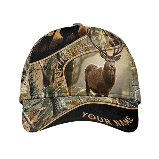 Custom Deer Hunting Baseball Caps For Hunter, Custom Deer Hunting Caps CP0006