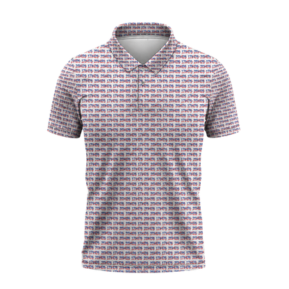 USA Flag 1766-2026 Pattern Men's Golf Polo Shirt, 4th Of July Golf Shirts GZ0285
