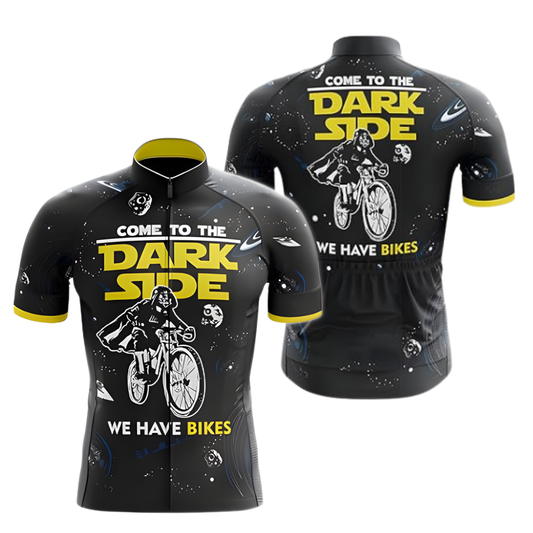 Come To The Dark Side We Have Bikes Men's Cycling Short Sleeve Jersey, Funny Cycling Jerseys CZ0033