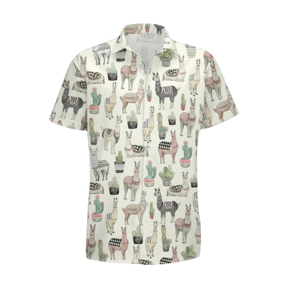 Llama Hawaiian Shirt For Men Women, Llama Lover Hawaiian Shirts HE0356