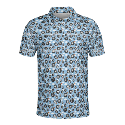 F-bombs Away Golf Polo Shirts For Men, Funny Golf Shirts GE0465