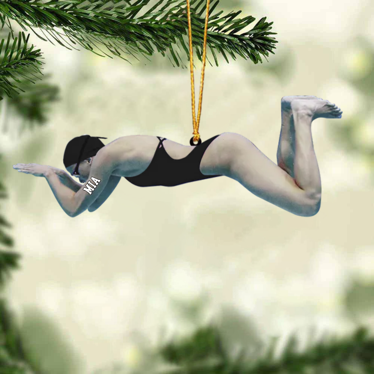 2024 New Release Personalized Swimmer Acrylic Ornament, Gift For Swimming Lovers/Swimmer OO1771