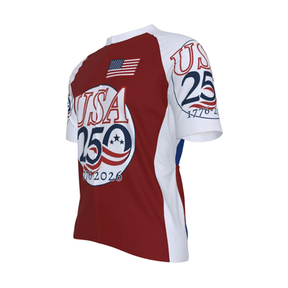 USA 250th Anniversary 1776-2026 Cycling Short Sleeve Jersey For Men, 4th Of July Cycling Jerseys CE0058