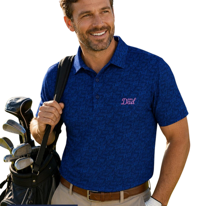 Dad Girl Golf Polo Shirt For Men, Father's Day Golf Shirt GE0502