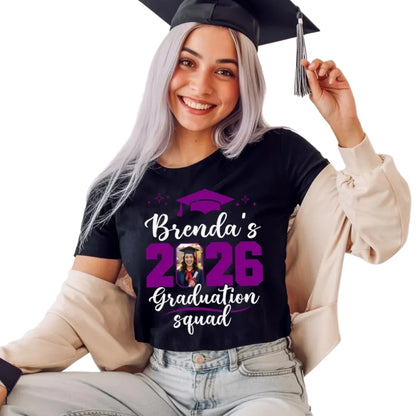 Personalized Matching Graduation Squad Family T Shirts With Photo, Custom Family Graduation Shirts ET0648