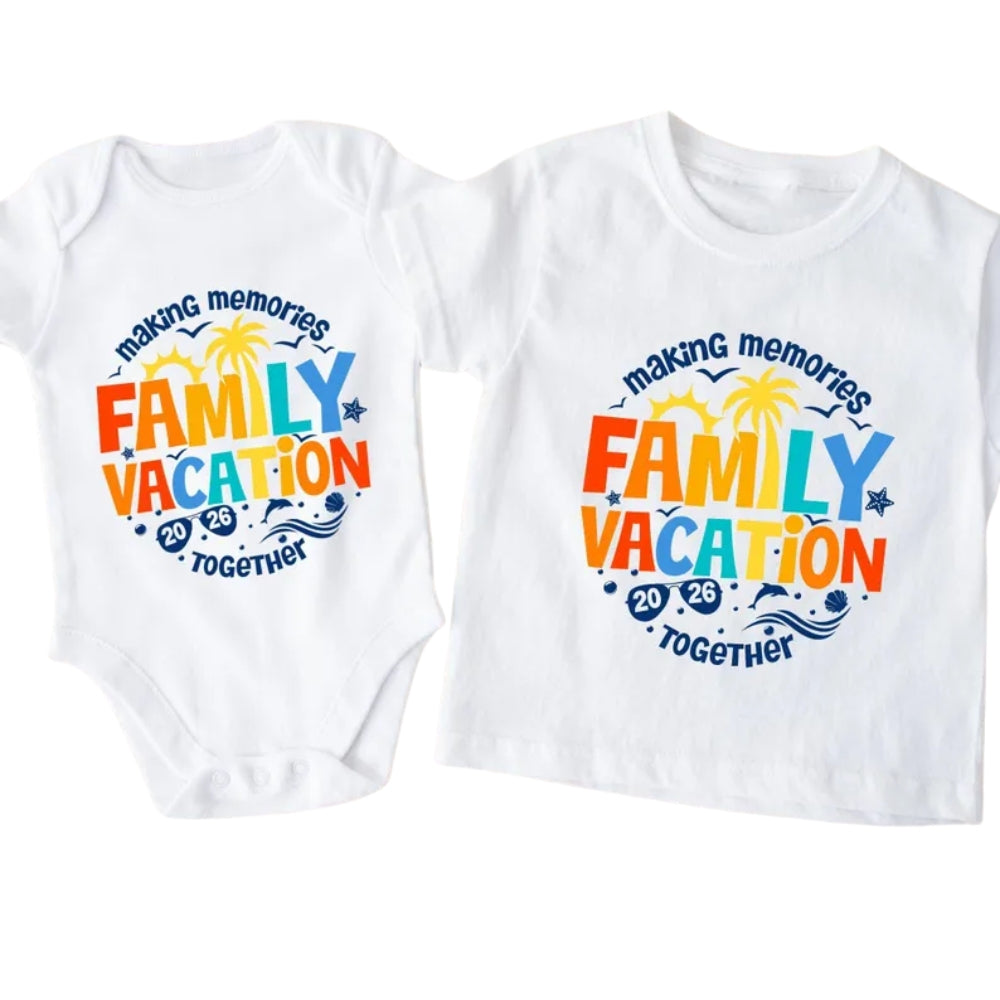 Making Memories Family Beach Vacation Together 2026 T Shirts, Matching Family Beach Shirts ET0055