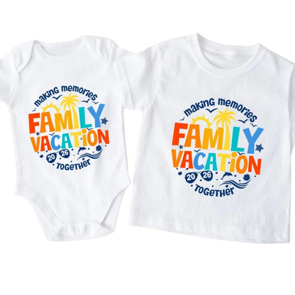 Making Memories Family Beach Vacation Together 2026 T Shirts, Matching Family Beach Shirts ET0055